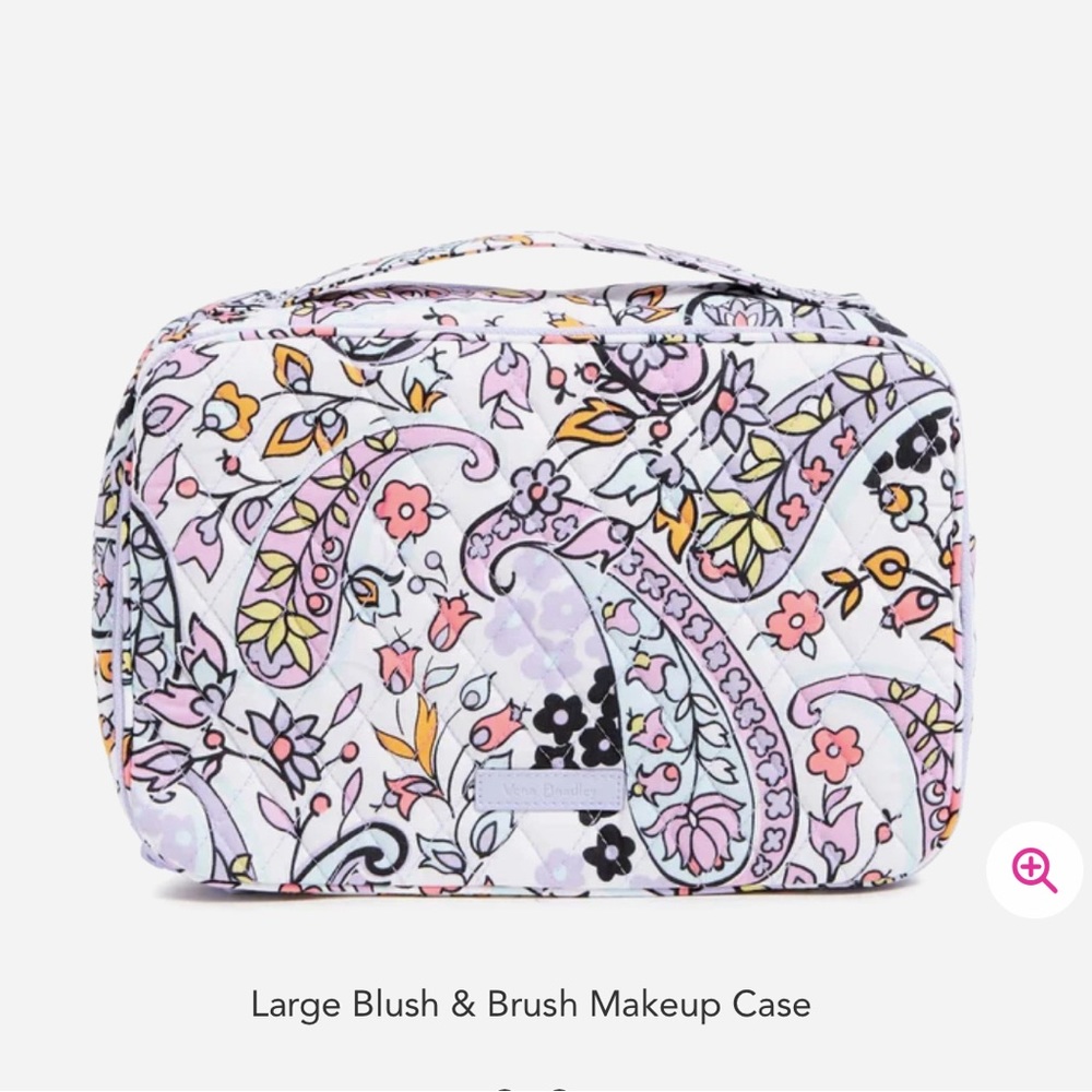 VB Large Blush & Brush Case Sig Cotton NWT